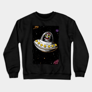 Robot kr-8 flies Crewneck Sweatshirt